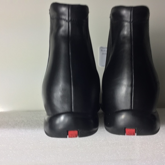 PRADA WOMEN'S BLACK BOOTS SIZE 35.5 US 5.5 - Picture 10 of 16
